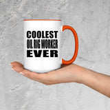 Coolest Oil Rig Worker Ever - 15oz Accent Mug Orange