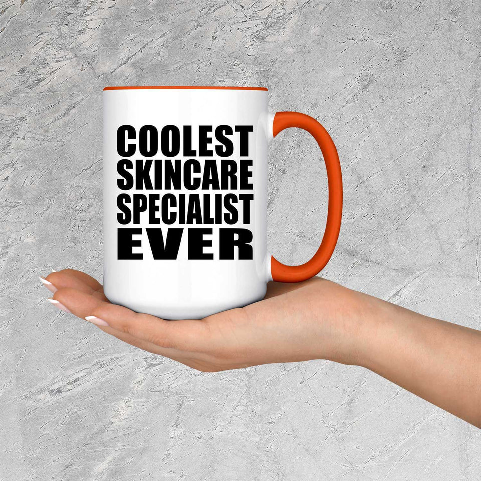 Coolest Skincare Specialist Ever - 15oz Accent Mug Orange
