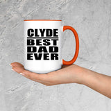 Clyde Best Dad Ever - 15oz Accent Mug Orange
