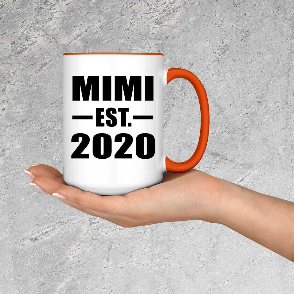 Mimi Established EST. 2020 - 15oz Accent Mug Orange