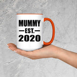 Mummy Established EST. 2020 - 15oz Accent Mug Orange