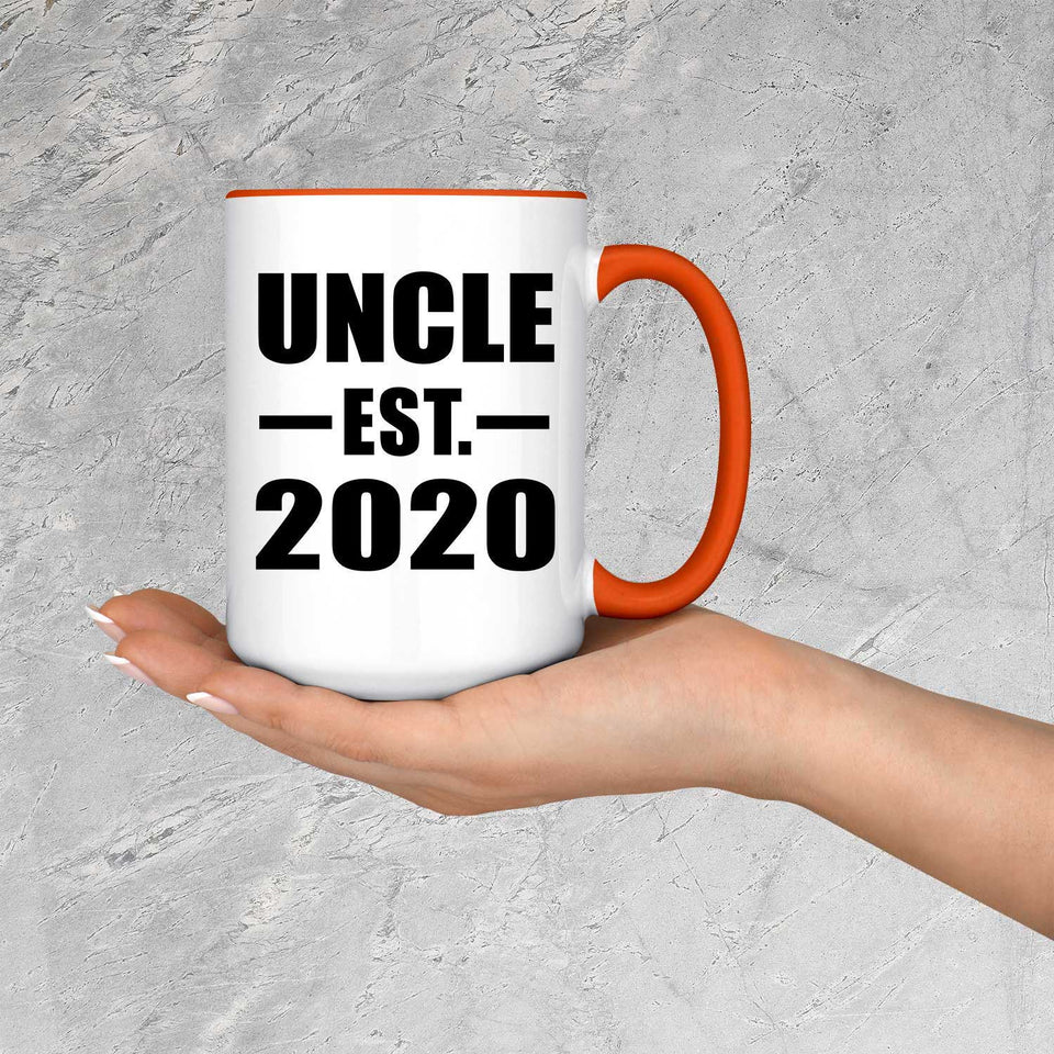 Uncle Established EST. 2020 - 15oz Accent Mug Orange