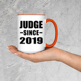 Judge Since 2019 - 15oz Accent Mug Orange