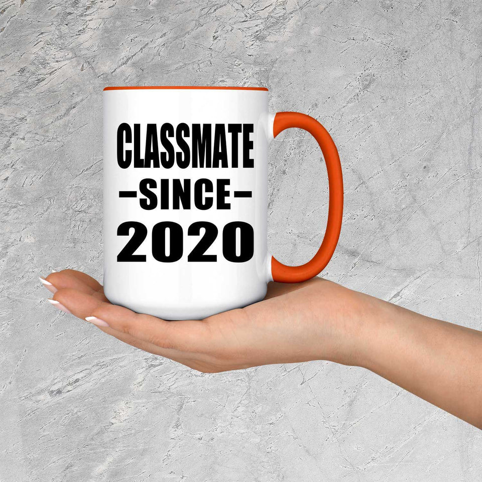Classmate Since 2020 - 15oz Accent Mug Orange