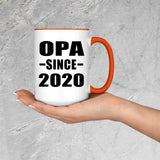 Opa Since 2020 - 15oz Accent Mug Orange