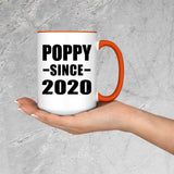 Poppy Since 2020 - 15oz Accent Mug Orange