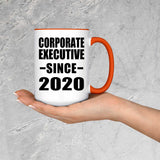 Corporate Executive Since 2020 - 15oz Accent Mug Orange