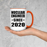 Nuclear Engineer Since 2020 - 15oz Accent Mug Orange