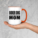 Boxer Dog Mom - 15oz Accent Mug Orange