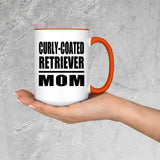 Curly-Coated Retriever Mom - 15oz Accent Mug Orange