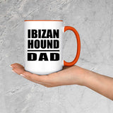 Ibizan Hound Dad - 15oz Accent Mug Orange