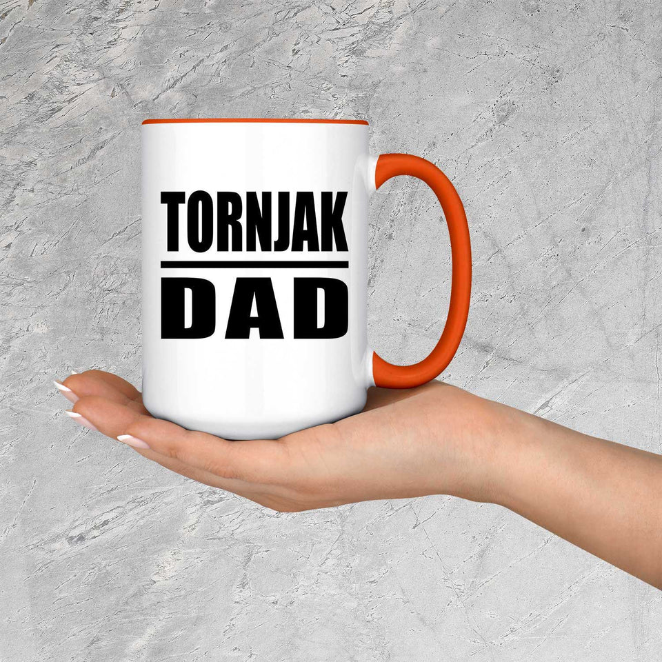 Tornjak Dad - 15oz Accent Mug Orange