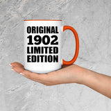 122nd Birthday Original 1902 Limited Edition - 15oz Accent Mug Orange