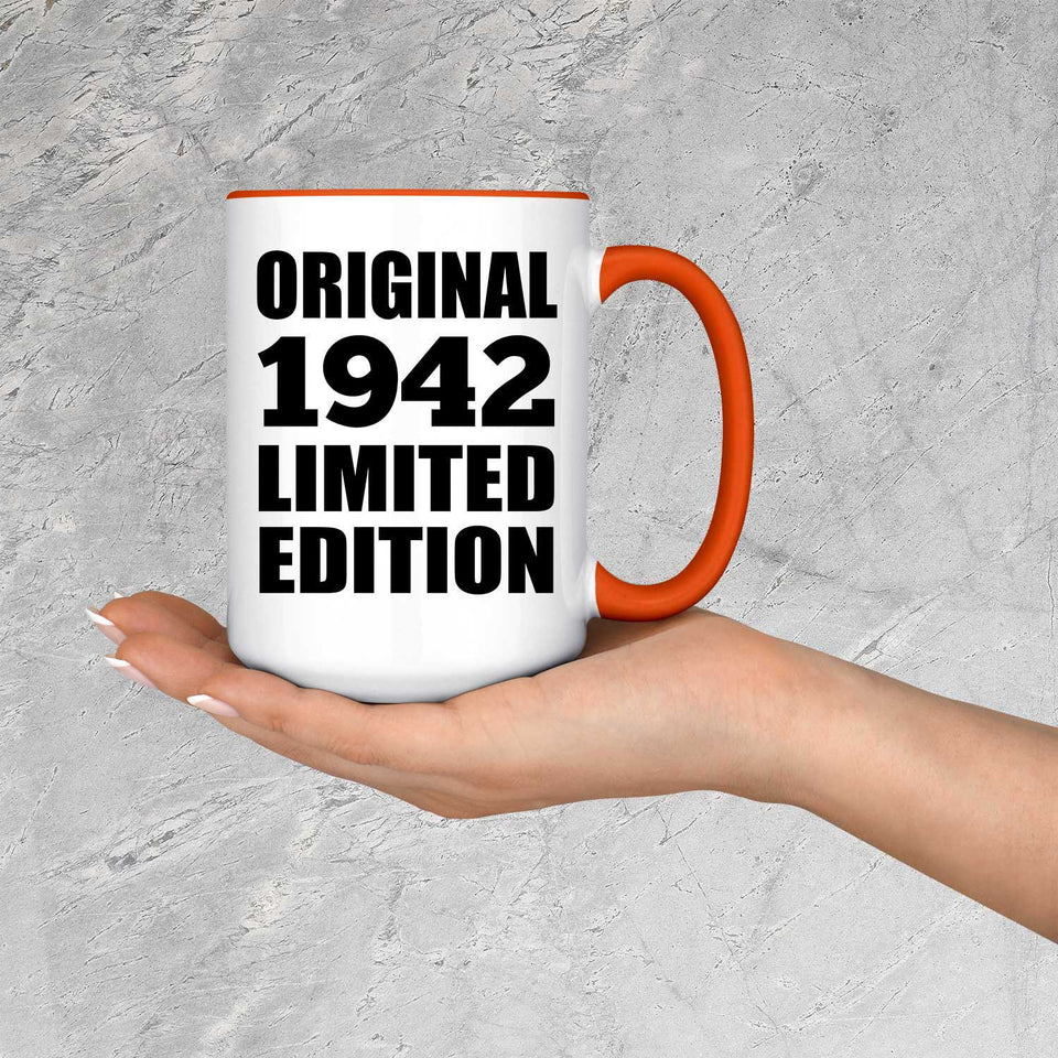 82nd Birthday Original 1942 Limited Edition - 15oz Accent Mug Orange