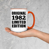 42nd Birthday Original 1982 Limited Edition - 15oz Accent Mug Orange