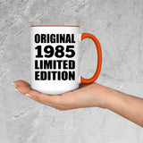 39th Birthday Original 1985 Limited Edition - 15oz Accent Mug Orange