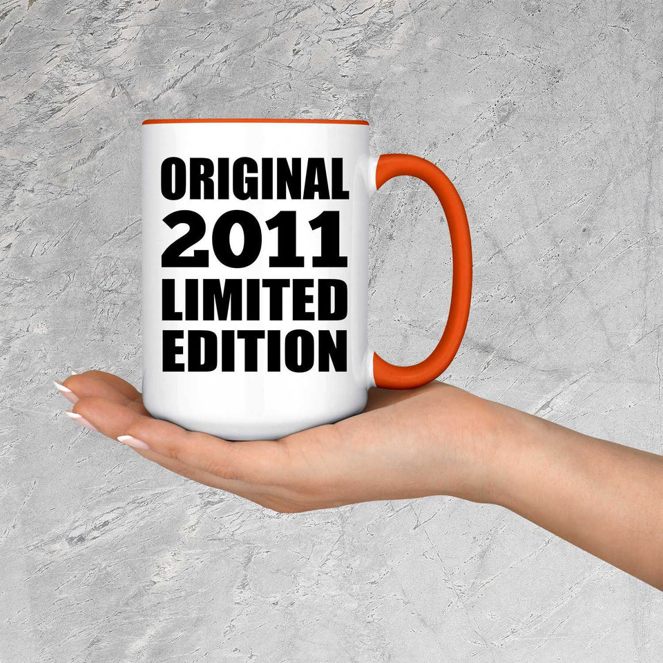 13th Birthday Original 2011 Limited Edition - 15oz Accent Mug Orange