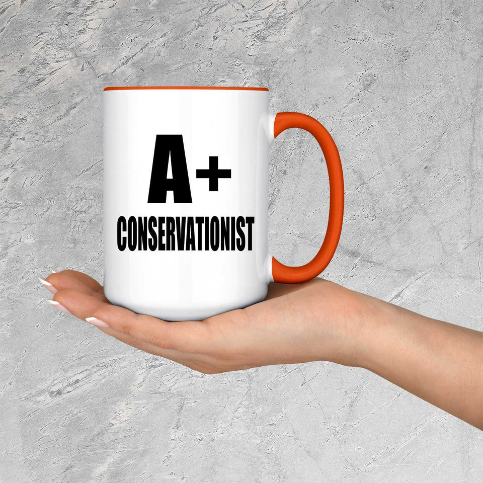 A+ Conservationist - 15oz Accent Mug Orange