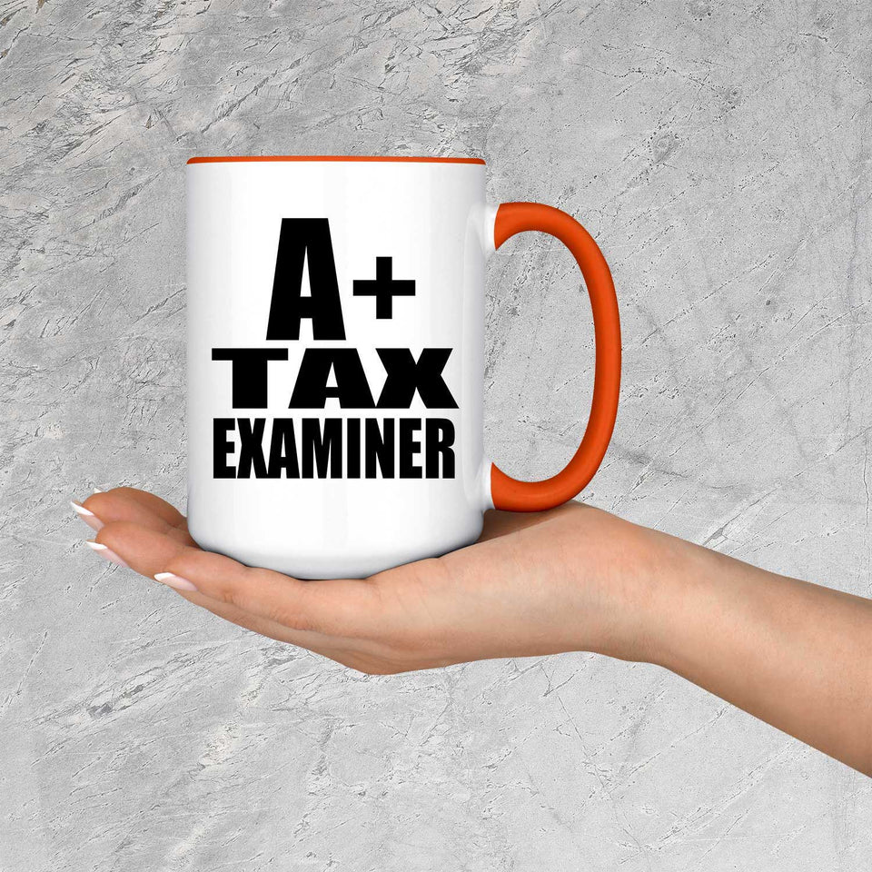 A+ Tax Examiner - 15oz Accent Mug Orange