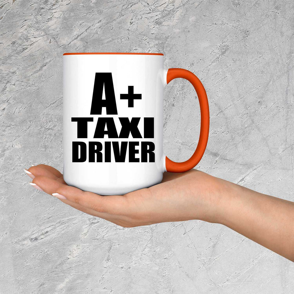 A+ Taxi Driver - 15oz Accent Mug Orange