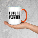 Future Plumber - 15oz Accent Mug Orange