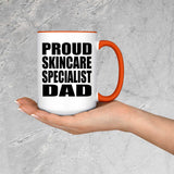 Proud Skincare Specialist Dad - 15oz Accent Mug Orange