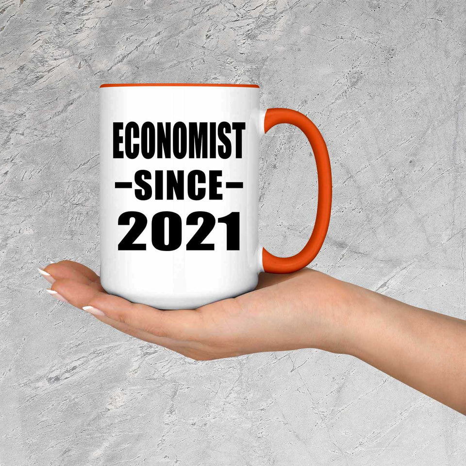 Economist Since 2021 - 15oz Accent Mug Orange