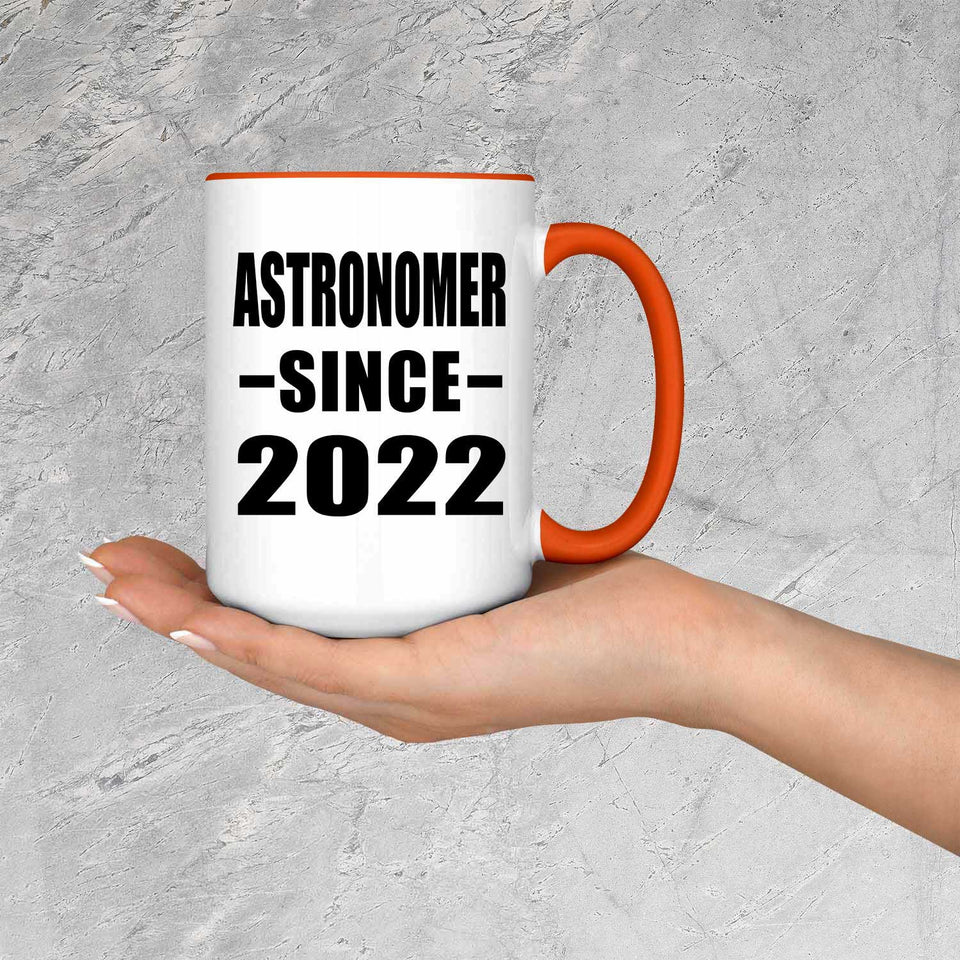 Astronomer Since 2022 - 15oz Accent Mug Orange