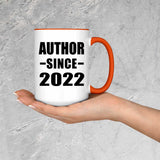 Author Since 2022 - 15oz Accent Mug Orange