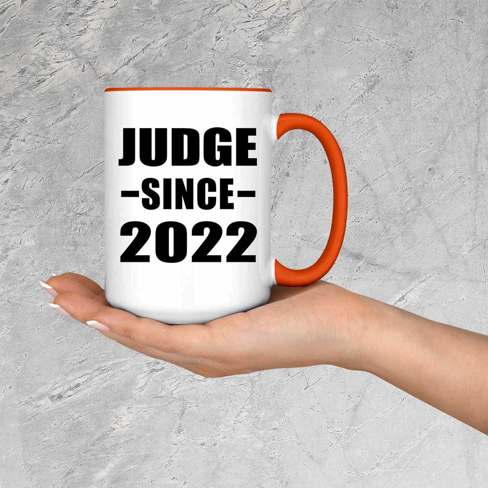 Judge Since 2022 - 15oz Accent Mug Orange