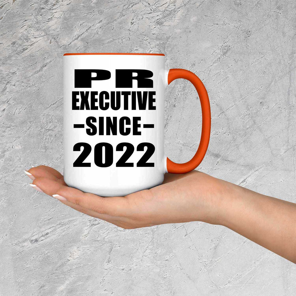 PR Executive Since 2022 - 15oz Accent Mug Orange
