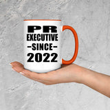PR Executive Since 2022 - 15oz Accent Mug Orange