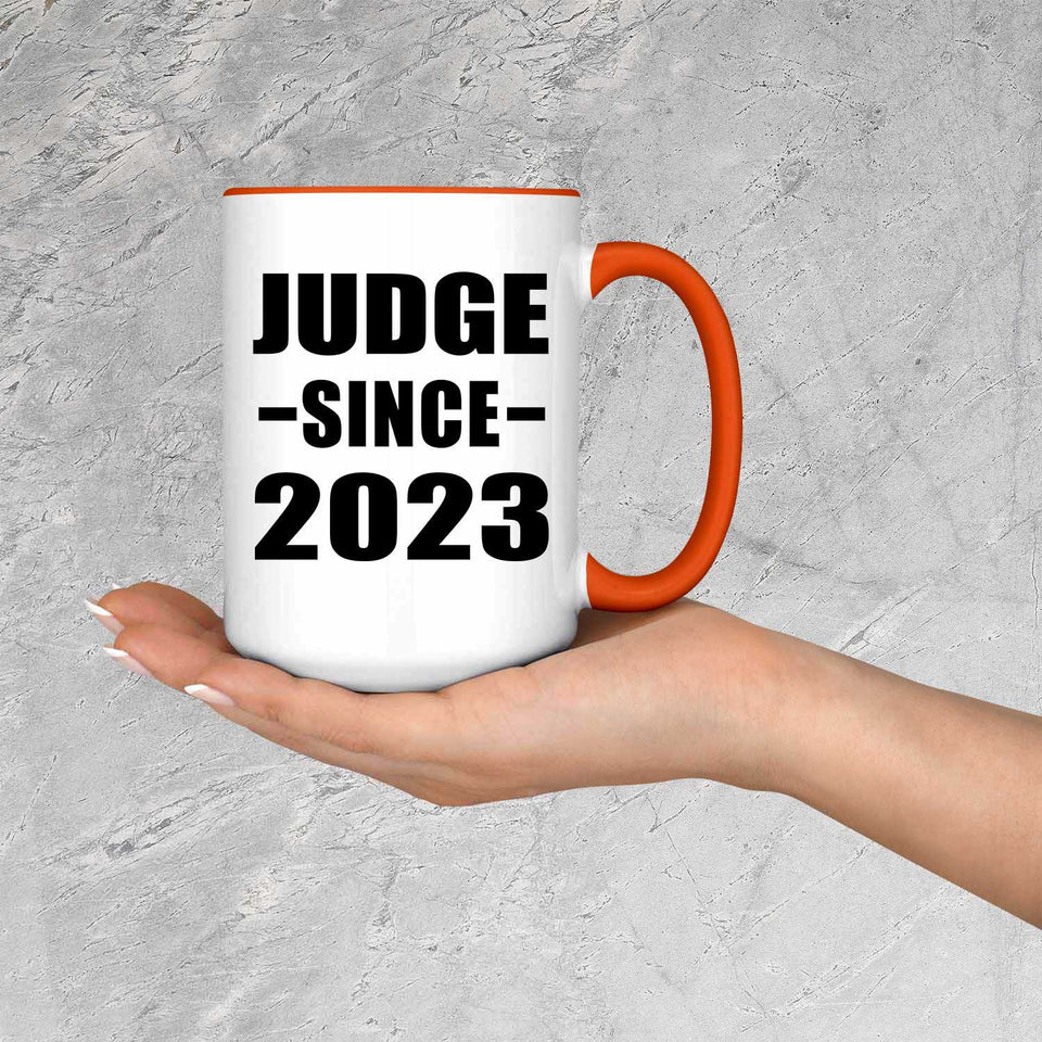 Judge Since 2023 - 15oz Accent Mug Orange