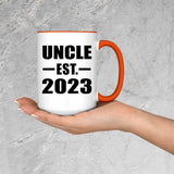 Uncle Established EST. 2023 - 15oz Accent Mug Orange