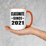 Classmate Since 2021 - 15oz Accent Mug Orange