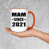 Mam Since 2021 - 15oz Accent Mug Orange