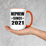 Nephew Since 2021 - 15oz Accent Mug Orange