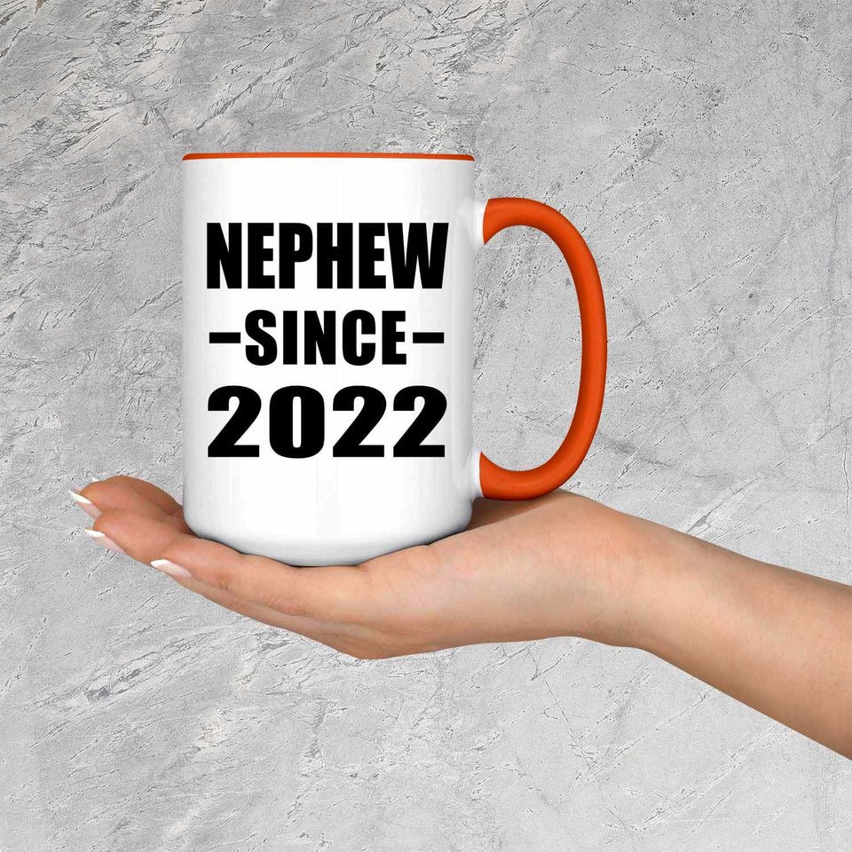 Nephew Since 2022 - 15oz Accent Mug Orange