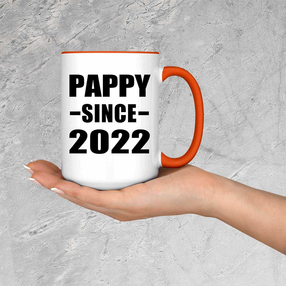 Pappy Since 2022 - 15oz Accent Mug Orange