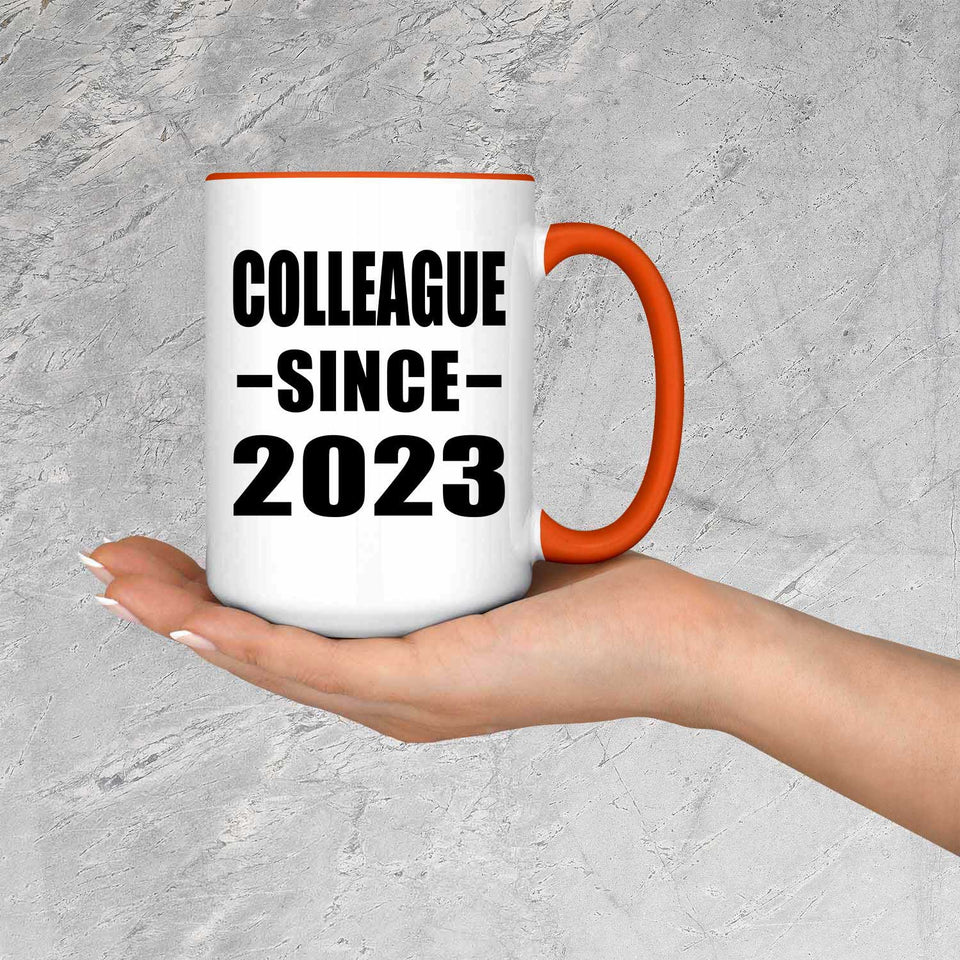 Colleague Since 2023 - 15oz Accent Mug Orange
