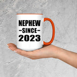 Nephew Since 2023 - 15oz Accent Mug Orange