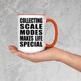Collecting Scale Modes Makes Life Special - 15oz Accent Mug Orange