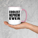 Coolest Nephew Ever - 15oz Accent Mug Pink