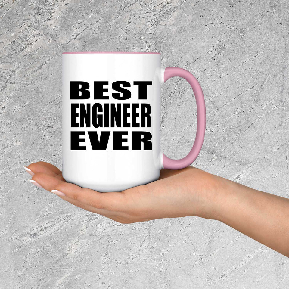 Best Engineer Ever - 15oz Accent Mug Pink