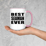 Best Seaman Ever - 15oz Accent Mug Pink