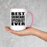 Best Skincare Specialist Ever - 15oz Accent Mug Pink