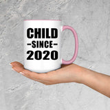 Child Since 2020 - 15oz Accent Mug Pink