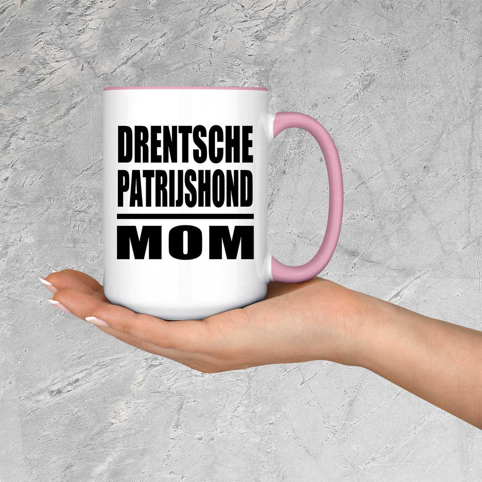 Drentsche Patrijshond Mom - 15oz Accent Mug Pink
