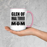 Glen Of Imaal Terrier Mom - 15oz Accent Mug Pink