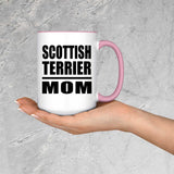 Scottish Terrier Mom - 15oz Accent Mug Pink